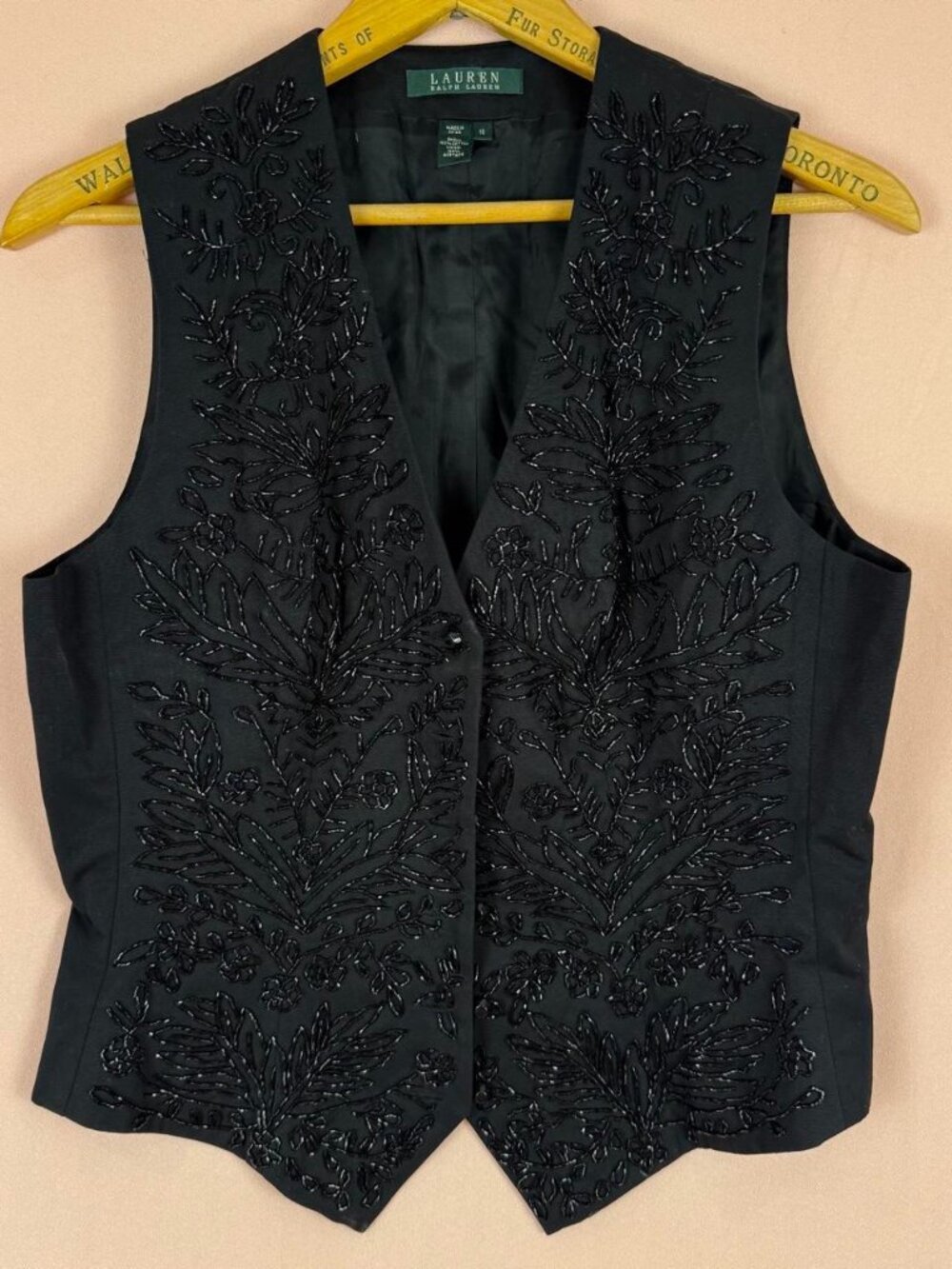 Vintage Ralph Lauren Beaded Vest